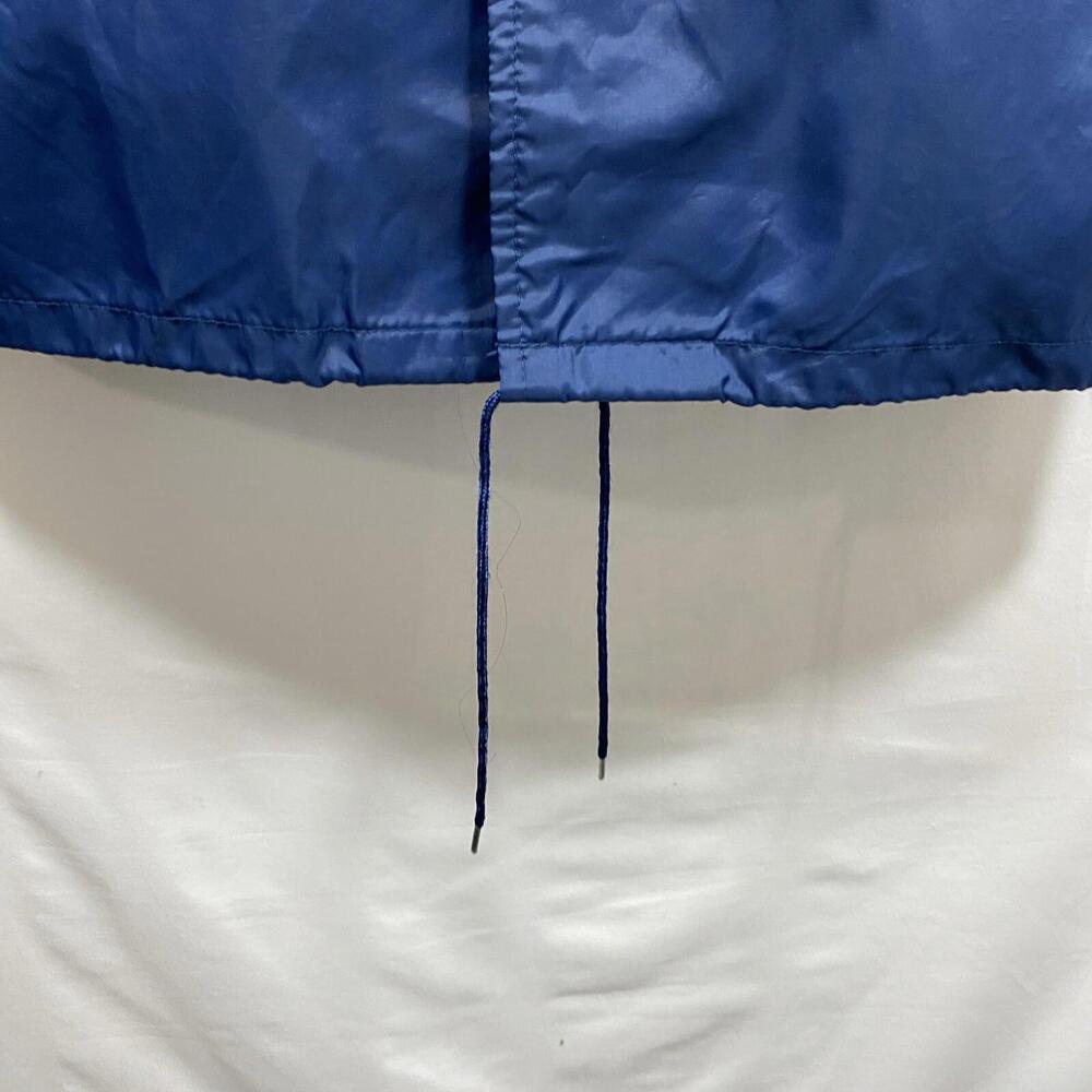 VTG JC Penny Windbreaker Jacket Men’s Size M Blue Nylon Snap Pockets - Picture 4 of 9